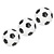 Banzaa Stressbal Soft Density 3 Stuks – 7cm Voetbal
