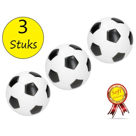 Banzaa Stressbal Soft Density 3 Stuks – 7cm – Sensomotorische Stimulatie – Anti Stress – Voetbal