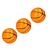 Banzaa Stressbal Medium Density 3 stuks – 7cm Basketbal
