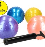 Summerplay Educatieve Ballen set Inclusief Gratis Pomp – Verbeterde Motorische Ontwikkeling – Sensorische Stimulatie – 4 Stuks