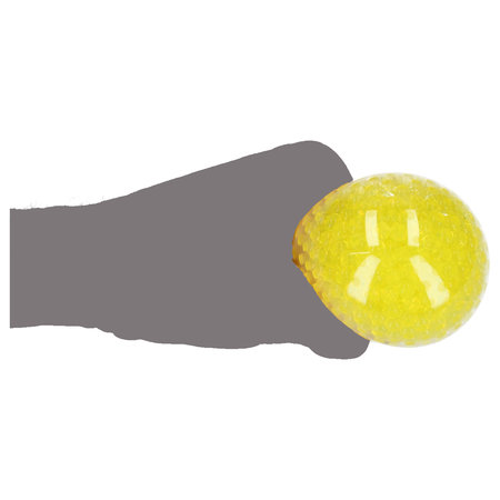 Banzaa Anti Stressbal – 7cm | Versterking van de Hand, Pols en Onderarm | waterparels Geel