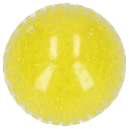 Banzaa Anti Stressbal – 7cm | Versterking van de Hand, Pols en Onderarm | waterparels Geel