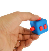 Banzaa Fidget Cube – Wriemel Kubus – Anti-Stress Speelgoed – Wriemel Stick – Blauw Rood