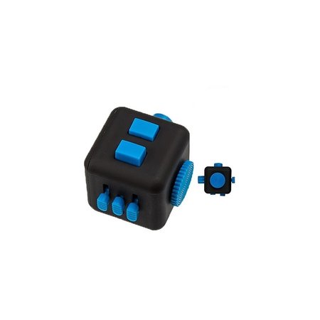 Banzaa Fidget Cube – Wriemel Kubus – Anti-Stress Speelgoed – Wriemel Stick – Zwart Blauw