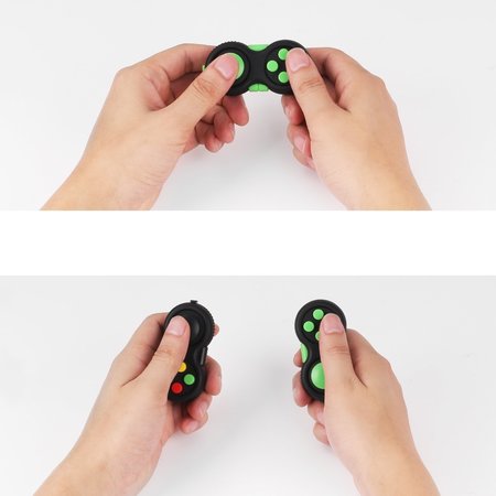 Banzaa Calm Pad Fidget Pad – Wriemel Pad – Wriemelkubus – Wriemel Stick – Zwart Groen