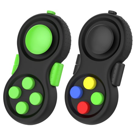 Banzaa Calm Pad Fidget Pad – Wriemel Pad – Wriemelkubus – Wriemel Stick – Zwart Groen