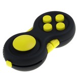 Banzaa Calm Pad Fidget Pad – Wriemelkubus – Anti Stress Speelgoed – Fidget Cube – Wriemel Stick – Zwart Geel