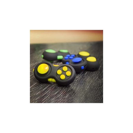 Banzaa Calm Pad Fidget Pad – Wriemelkubus – Anti Stress Speelgoed – Fidget Cube – Wriemel Stick – Zwart Geel