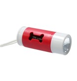 Banzaa Honden Poepzakjes Dispenser met LED Zaklamp 20 zakjes Rood