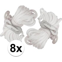 8x Scheerlijnen 3,5 meter Met gatspanners