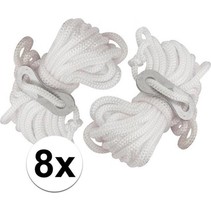 8x Scheerlijnen 3,5 meter Met gatspanners