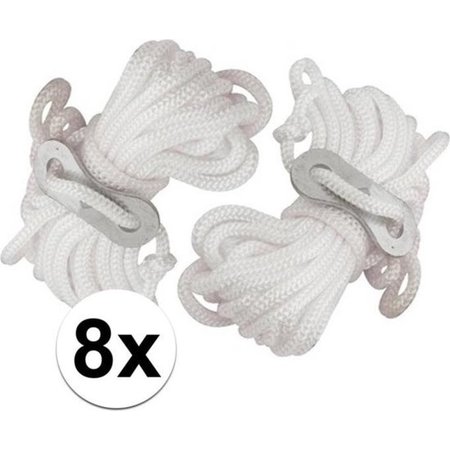 Banzaa 8x Scheerlijnen van nylon - 3,5 meter - touw met gatspanners