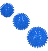 Banzaa Massagebal Professionele Triggerpoint Bal 3 Stuks 8cm  Hoge Dichtheid Massage Stekels – Lacrosse Bal – Blauw