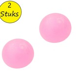 Banzaa Slijmbal met Glitters 2 Stuks – Squishy – Stressbal – Knijp Speelgoed – Roze