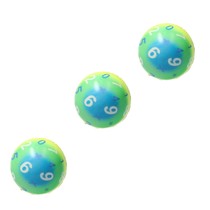 Stressbal Medium Density – Regenboog Cijfers 7,5 cm- 3 Stuks