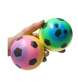 Banzaa Stressbal Medium Density – 10 cm – Sensomotorische Stimulatie – Anti Stress –2 stuks – Regenboog Voetbal