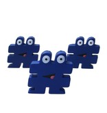 Banzaa Banzaa Stressbal Hashtag Medium Density 3 stuks # Blauw