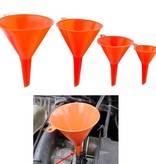 Banzaa Premium plastic trechter set – 4 stuks – Ø 115/95/73/50mm | Voor snelle en schone overdracht van vloeistoffen, olie, water en droge stoffen en Poeders | Voor Gebruik in Auto, Voertuigen, Keuken en Tuin