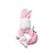 Nin Nin Nin Nin Knuffel Rammelaar Konijntje Roze Wit