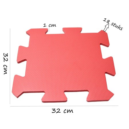 Banzaa Banzaa Puzzelmat Eva Foam 18 stuks 32x32cm ‒ 2 m2