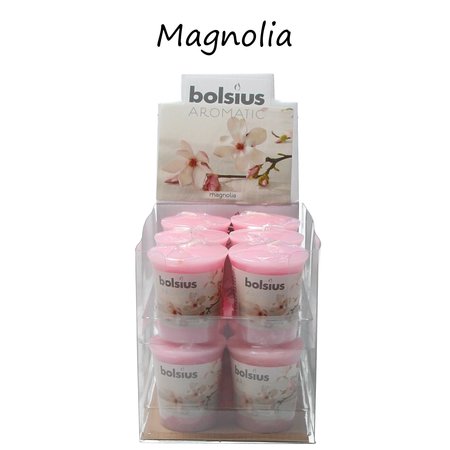Bolsius Bolsius Geurkaars Magnolia  Mega pack blister 12 stuks