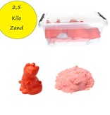 Banzaa Banzaa Moving Sand Speelzand Roze 2.5 KG Modelleer Zand in Bak + Mal Poes