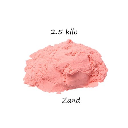 Banzaa Banzaa Moving Sand Speelzand Roze 2.5 KG Modelleer Zand in Bak + Mal Poes