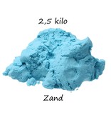 Banzaa Banzaa Moving Sand Speelzand Blauw 2.5 KG Modelleer Zand in Bak + Mal Krokodil