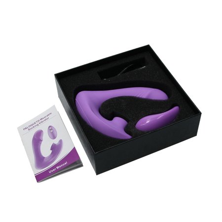 Paloqueth  Paloqueth Draagbare Clitoris en G-spot Vibrator 2-in-1 ‒ luchtdruk zuig functie ‒ 17 standen Afstandsbediening