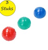 Banzaa Banzaa Sticky Balls 7cm ‒  Stressbal Waterparels 2-in-1 ‒ set van 3 Blauw, Rood , Groen