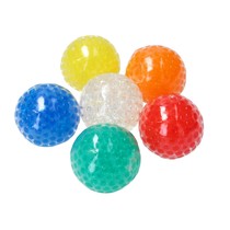 Anti stressbal Watyerparels Mesh 7cm ‒ Mega super pack 6 stuks ‒ Multicolour