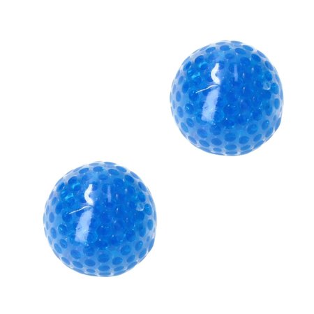 Banzaa Banzaa Anti stressbal Waterparels Mesh 7cm ‒ NEW Extra Dikke Ballon ‒ Set 2 Stuks Blauw