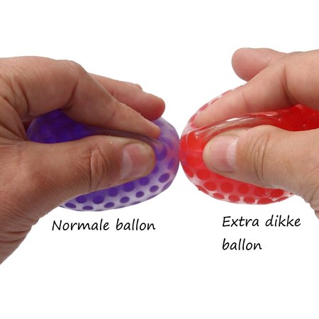 Banzaa Banzaa Anti stressbal Waterparels Mesh 7cm ‒ NEW Extra Dikke Ballon ‒ Set 2 Stuks Groen