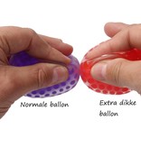 Banzaa Banzaa Anti stressbal Waterparels Mesh 7cm ‒ NEW Extra Dikke Ballon ‒ Set 2 Stuks Geel