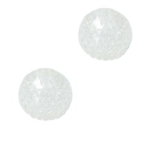 Anti stressbal Waterparels Mesh 7cm ‒ NEW Extra Dikke Ballon ‒ Set 2 Stuks Transparant