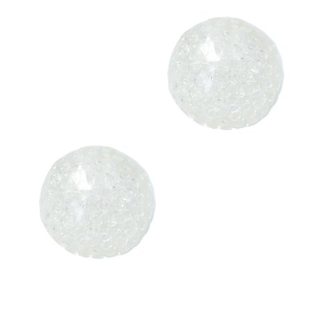 Banzaa Banzaa Anti stressbal Waterparels Mesh 7cm ‒ NEW Extra Dikke Ballon ‒ Set 2 Stuks Transparant