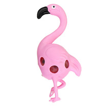 Stressbal Flamingo met Waterparels – 12x6cm | Versterking van de Hand Pols en Onderarm | Stresspeelgoed