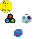 Banzaa Banzaa Fidget Toys Top 3 Pakket ‒ Rage 2021 ‒ Pop It, Cube, Puzzel