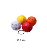 Banzaa Stressbal set – voetbal–basketbal–baseball–smiley–Sleutelhanger–Random kleur