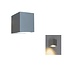 Banzaa Banzaa Wandlamp Led GU-10 5,5w Warm Wit ‒ Enkele lichtbundel Dimbaar ‒ Rechthoek 9cm Antraciet.