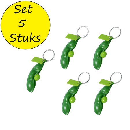 Banzaa  Fidget Pea Bean poppers set 5 stuks‒ Anti stress Fidget Pop It