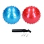 Banzaa Banzaa Educatieve stekelige Bal – 2 stuks met Pomp – Motorische en Sensorische Stimulatie – Rood, Blauw 20cm