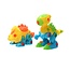 Banzaa Bouw je eigen Dino set 2 stuks - constructie Dinosaurus Triceratops & T-Rex