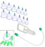 KL 20-Delige Cupping Set met 6 Formaten Cups Pull Out Vacuüm Apparaat | Cupping Therapy Set Anti Cellulitis | Chinese Massage Therapie | Vacuüm Cups Therapie met Pomp | Wellness | Anti Cellulite