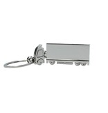 Banzaa Metalen Truck /vrachtwagen sleutelhanger - Zilver