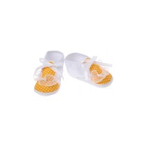 Babyschoenen Newborn Meisjes Wit/geel Met Stippen