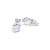 Babyschoenen Newborn Junior Wit/lichtblauw