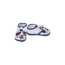 Babyschoenen Newborn Junior Wit/blauw Met Beertje