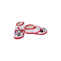 Babyschoenen Newborn Junior Wit/rood Met Beertje