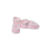 Babyschoenen Newborn Kant Meisjes Roze/wit